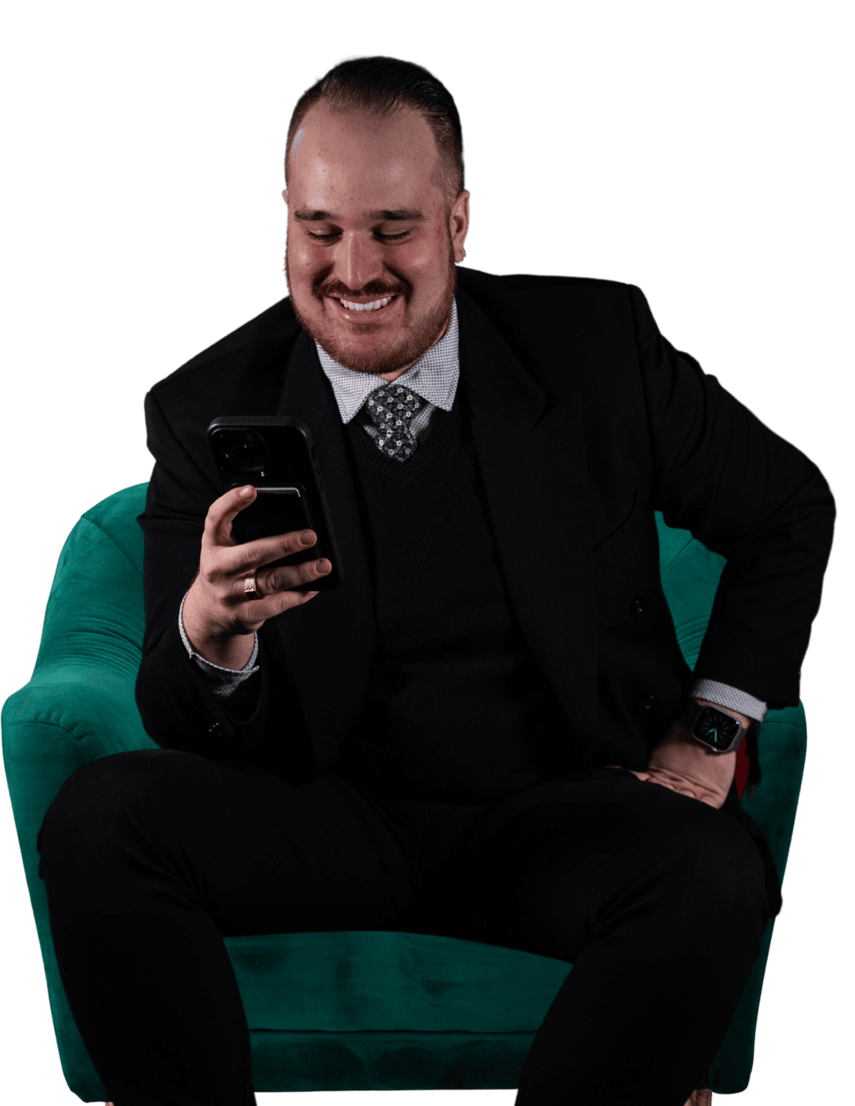 Conseiller sur un téléphone
